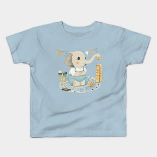 Elephant with Cubes Kids T-Shirt